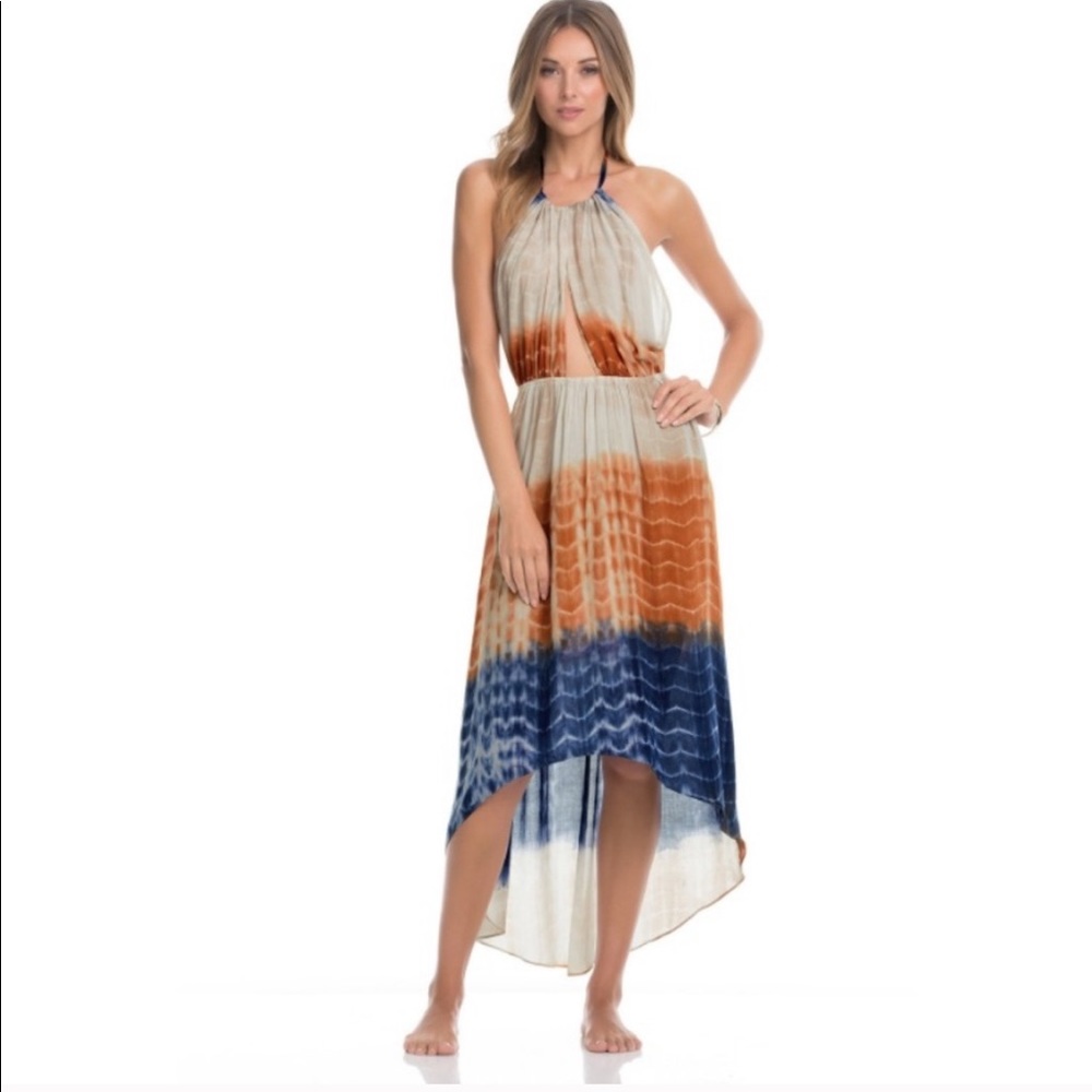 NEW • Ale by Alessandra • Boa Tie Dye Cover Up Lg